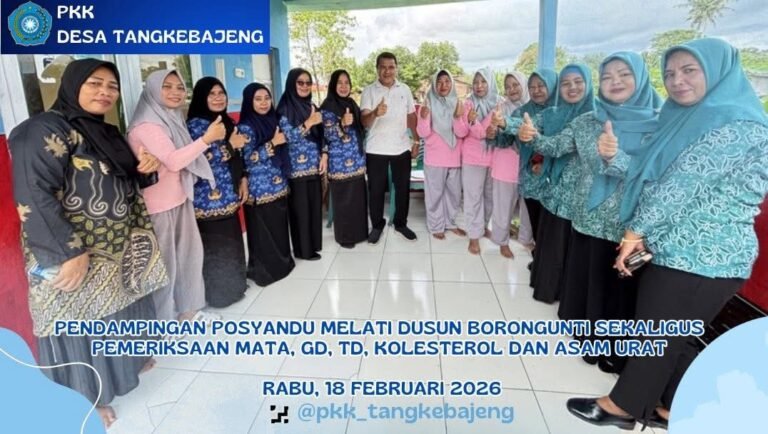 Pendampingan Posyandu Melati Dusun Borongunti Sekaligus Pemeriksaan Mata, GD, TD, Kolestrol dan Asam Urat