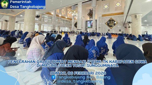Pencerahan Qalbu Jumat Mengaji (PQJM) tingkat Kabupaten Gowa di Masjid Syech Yusuf Sungguminasa