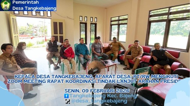Mengikuti ZOOM MEETING Rapat Koordinasi tindak lanjut arahan Presiden RI
