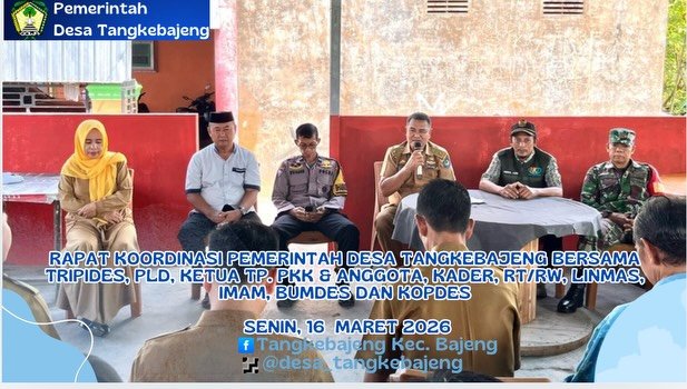 Rapat Koordinasi Pemerintah Desa Tangkebajeng