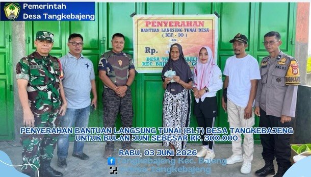 Penyerahan BLT DD Desa Tangkebajeng
